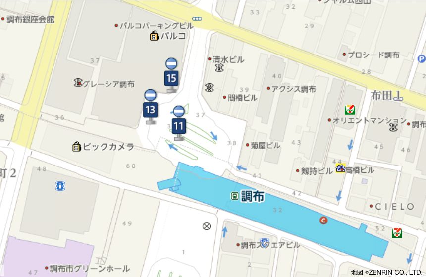 バス 久我山駅 調布駅北口 野ヶ谷方面から のぞみメモリークリニック