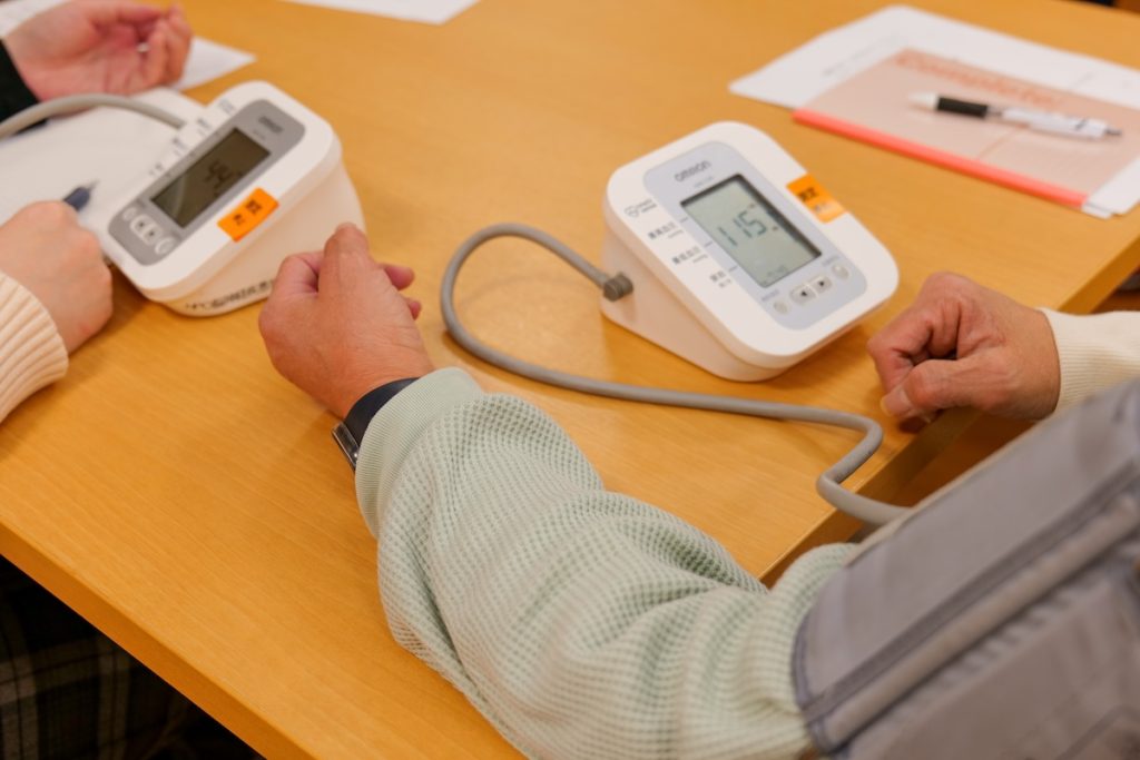 血圧計で測るーまちゼミ